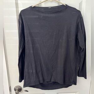 Lululemon Black Long Sleeve T Shirt - Size 6